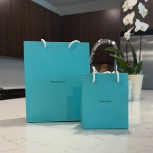 Tiffany & Co. Blue Gift Bags. Set of two